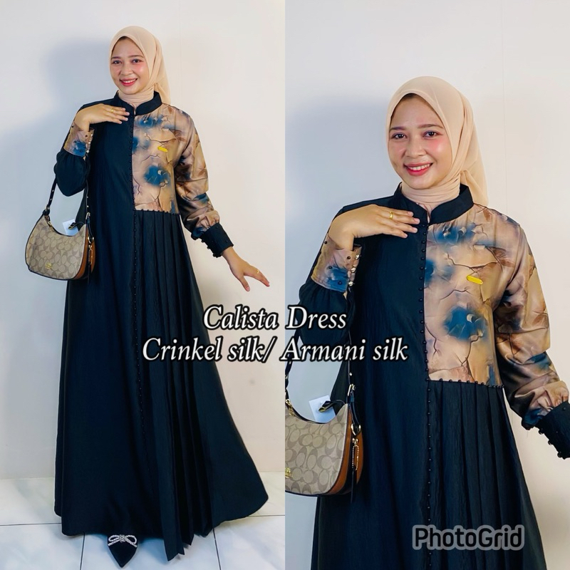 calista Dress /gamis terbaru/dress kekinian