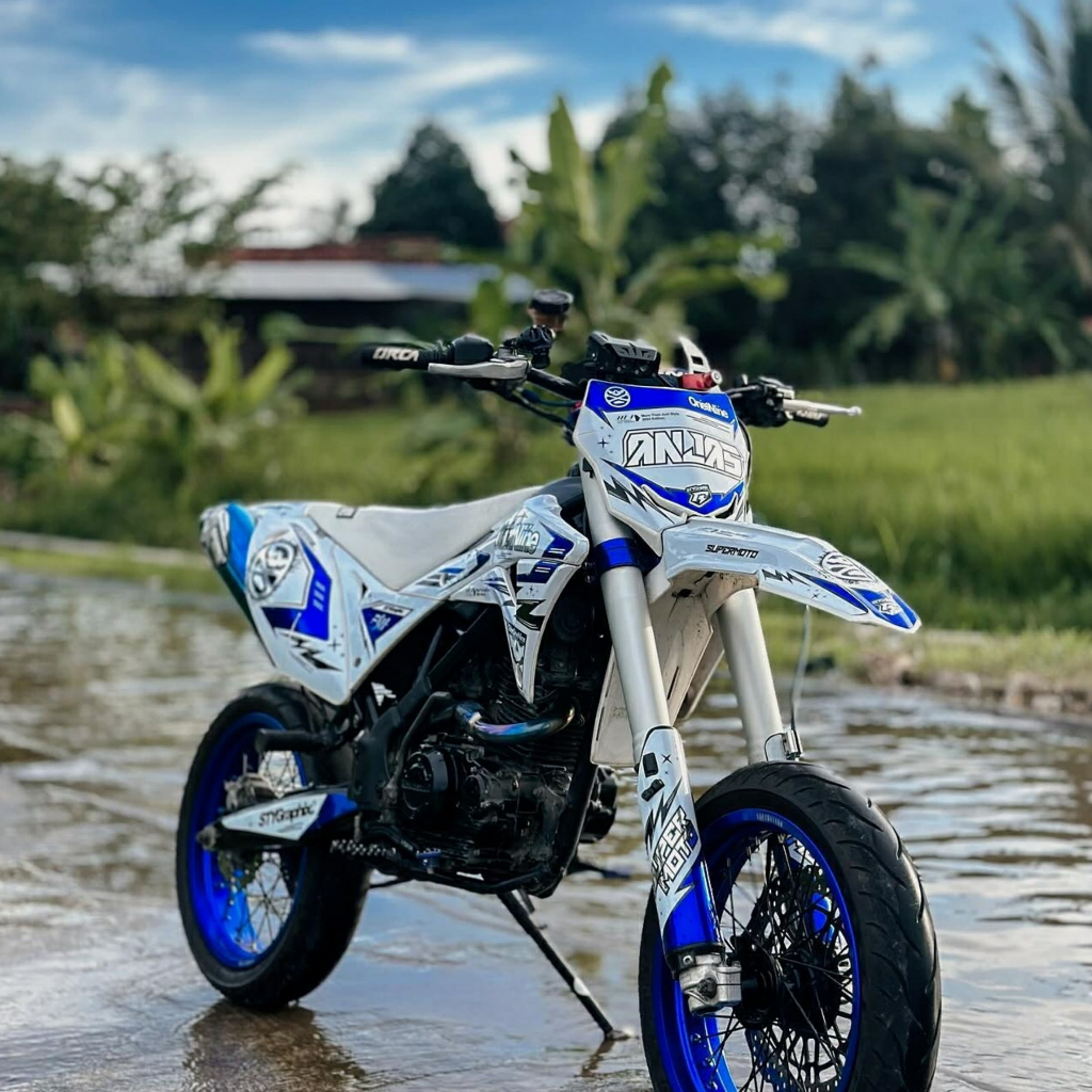 Decal Dekal Stiker Sticer Kawasaki Klx Bf Gordon Crf Supermoto Trabas Bagus