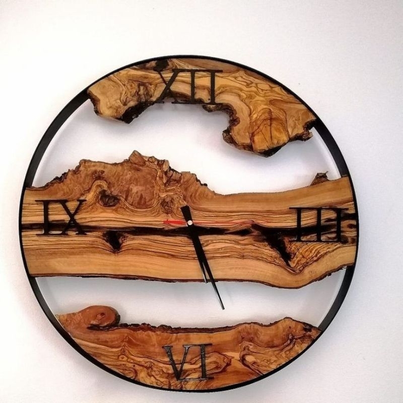 Sale Jam Dinding kayu Jati vintage kayu jadul unik