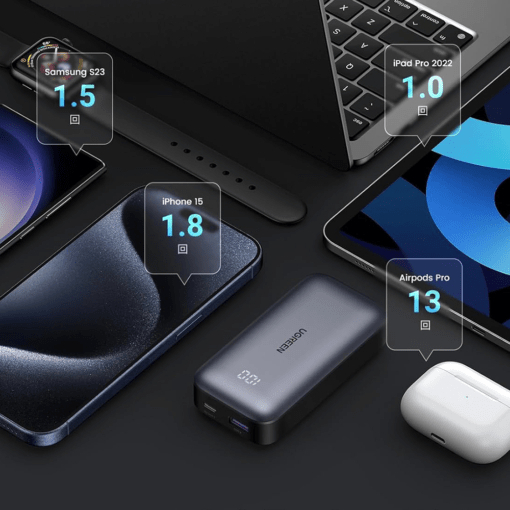 Ugreen 20542 Powerbank PD Fast Charging 20W 30w 10000mAh 20000mAh Power Bank USB Type C Untuk Handphone Android Samsung S23 S22 S2 Vivo Oppo Realme iPhone 8 X Xr Xs 11 12 13 14 15 Pro Max-5