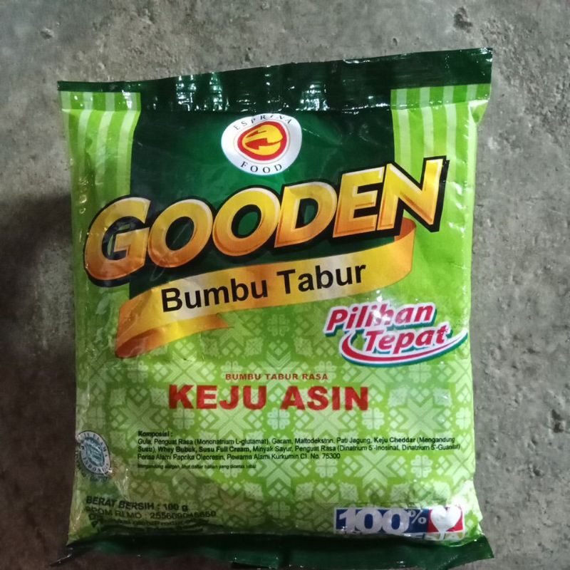 

Gooden Bumbu Tabur Rasa keju asin 100g