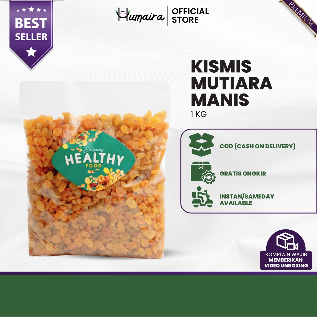 

Kismis Simin Mutiara Manis 1 Kg - Original Oleh Oleh Haji Umroh