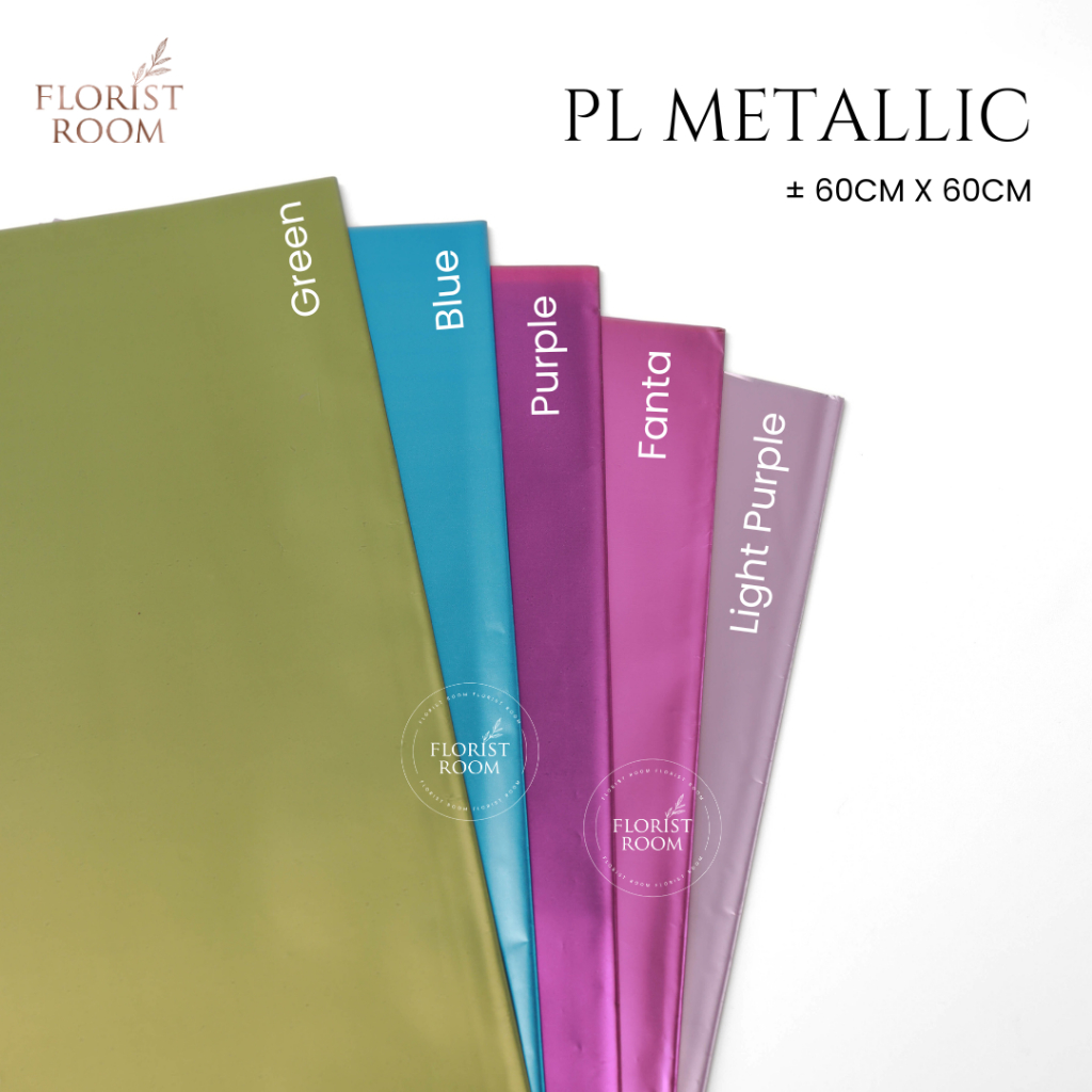 

3 lembar PL Metallic Purple Series - Wrapping Cellophane Pembungkus Bunga Bouquet Bungkus Kado