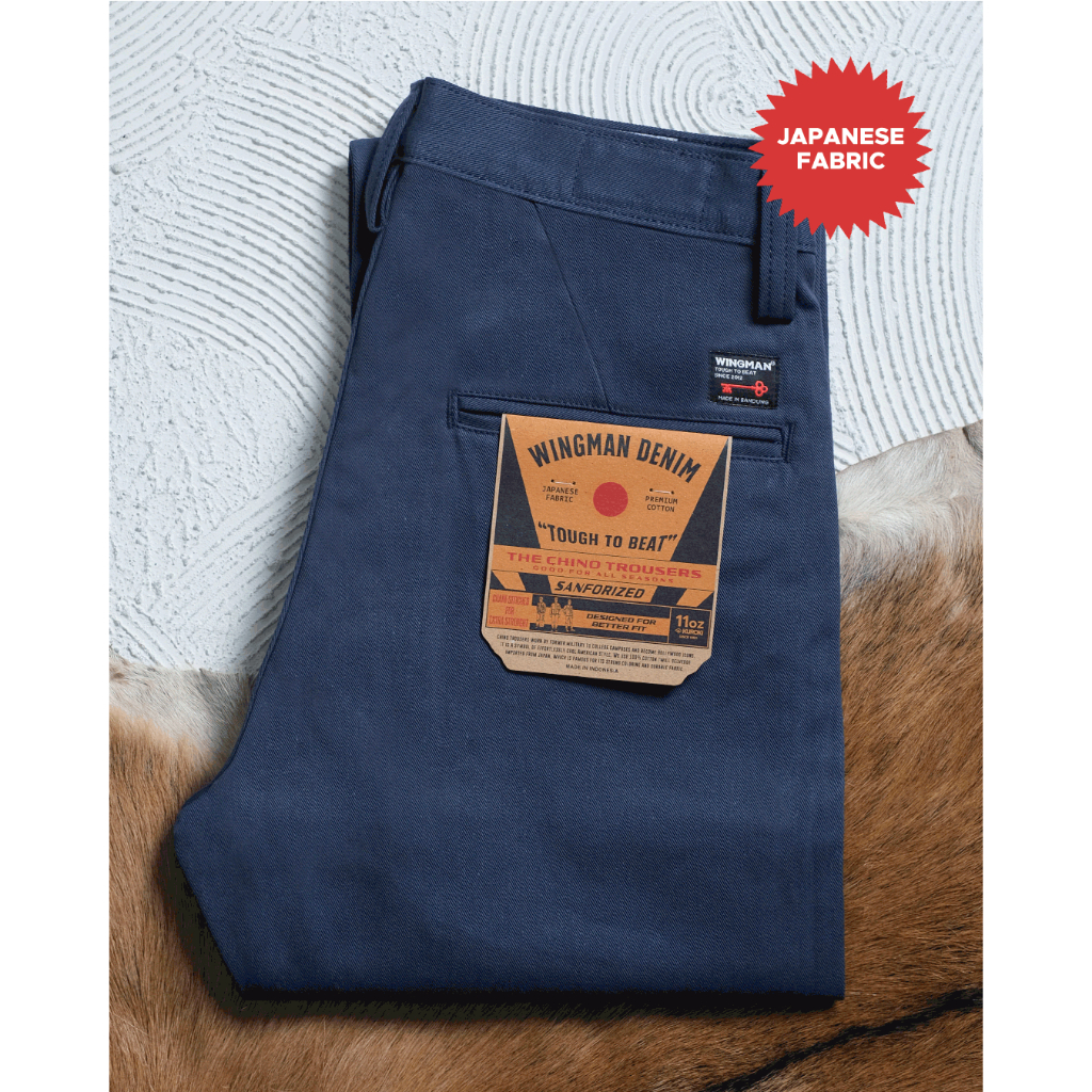 WINGMAN DENIM - CHINO SELVEDGE NAVY