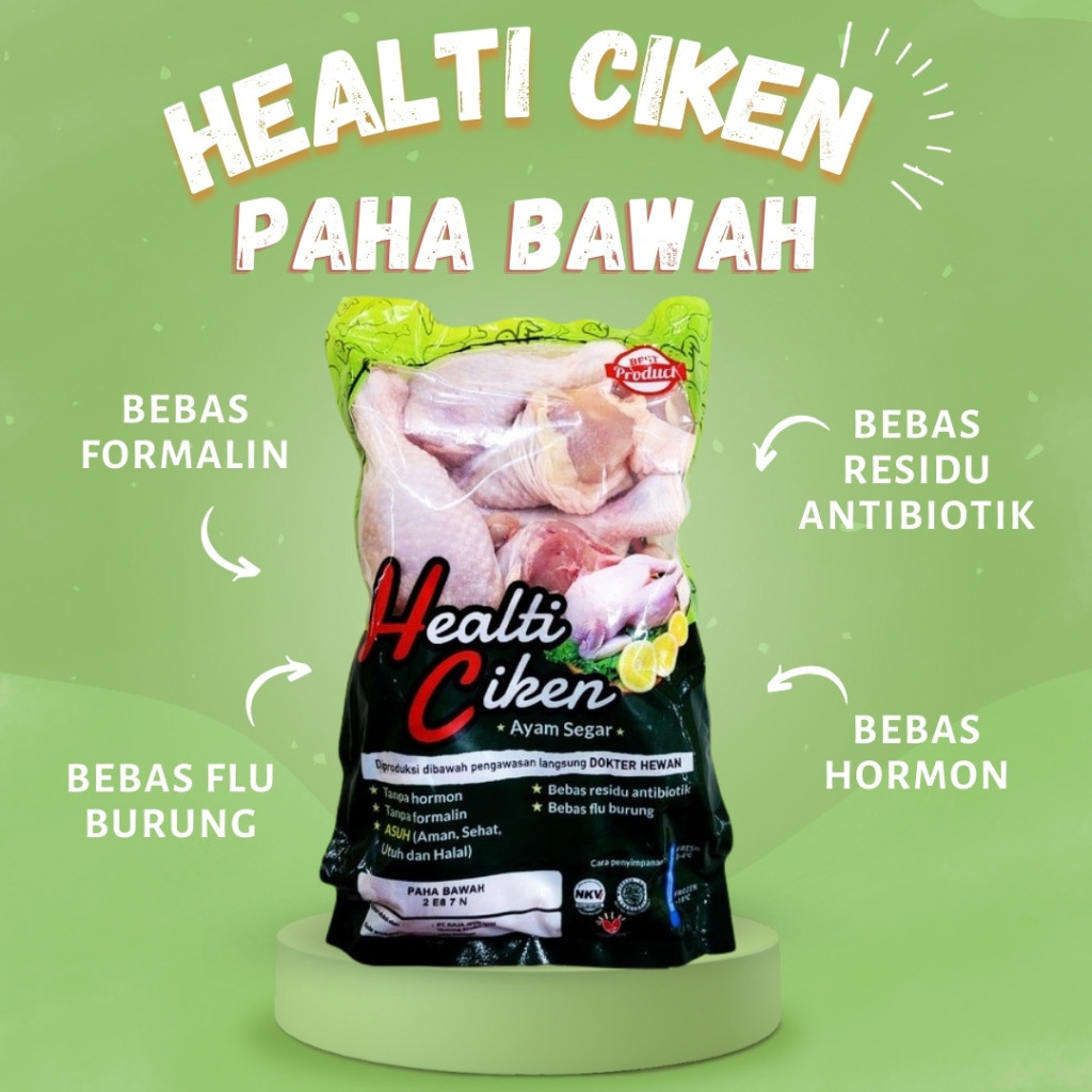 

Healti Ciken - Ayam Paha Bawah - Healthy Chicken - Daging Ayam Sehat - Daging Ayam Frozen