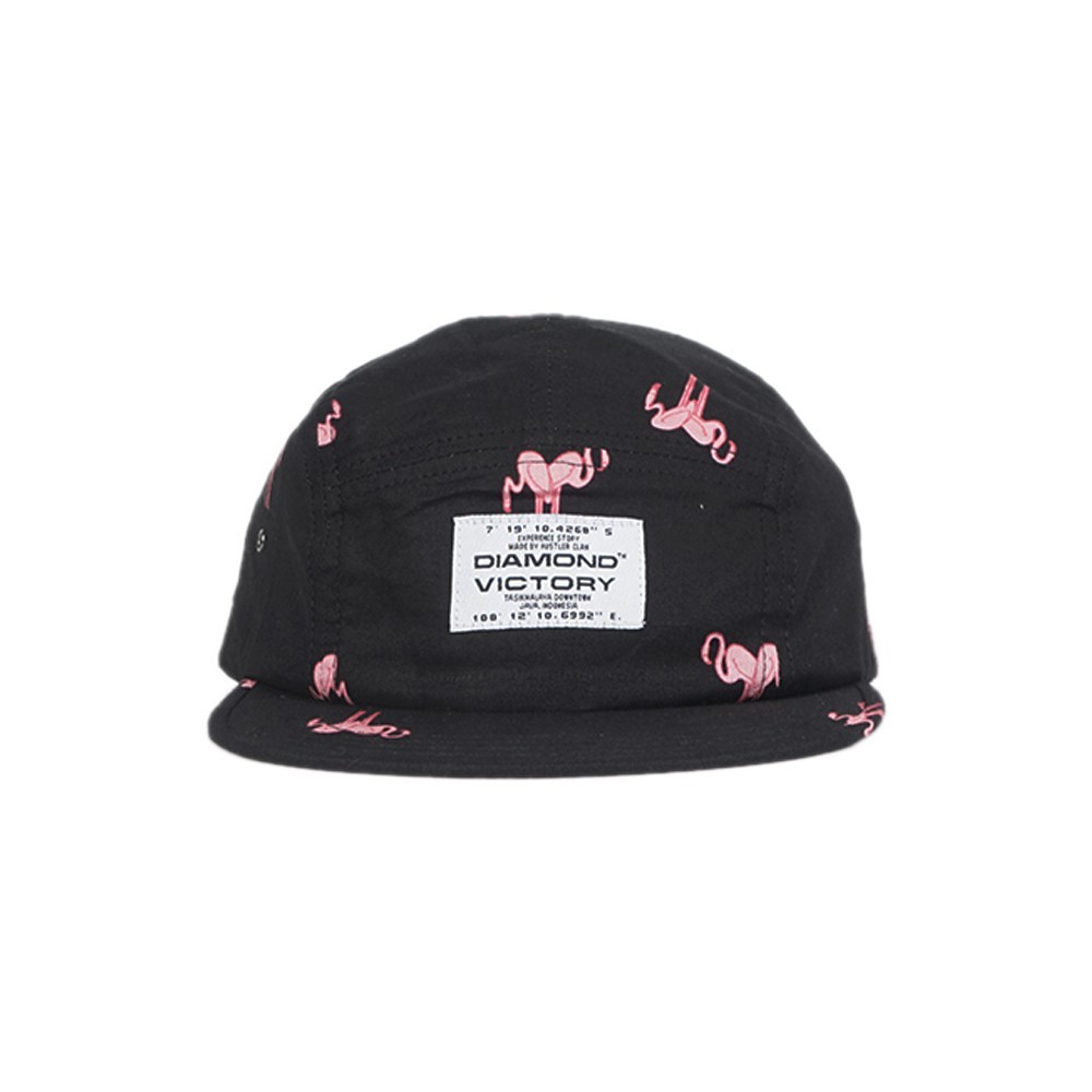 DIAMOND VICTORY FLAMIS BLACK 5PANELS CAPS