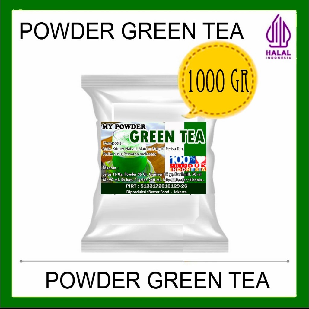 

Powder Green Tea Regular 1kg