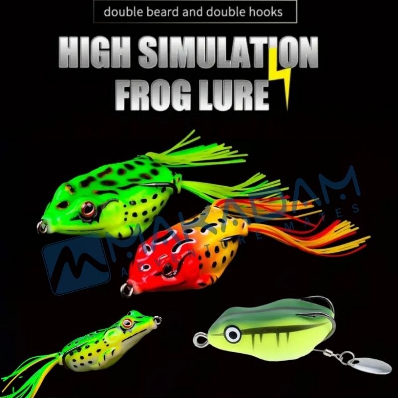 umpan pancing kodok kodokan katak soft lure casting ikan gabus