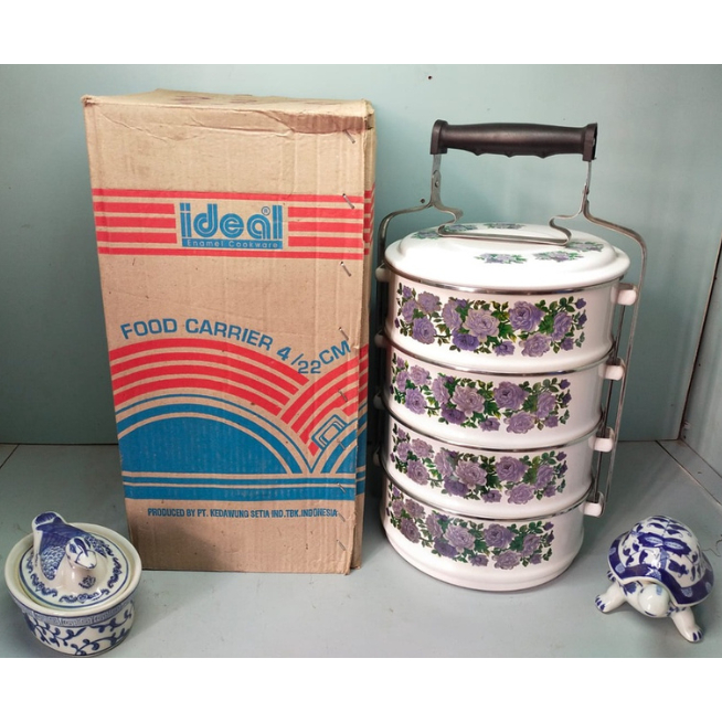 BEST DEALS Rantang susun Warna Putih - Food Carrier / IDEAL / Enamel