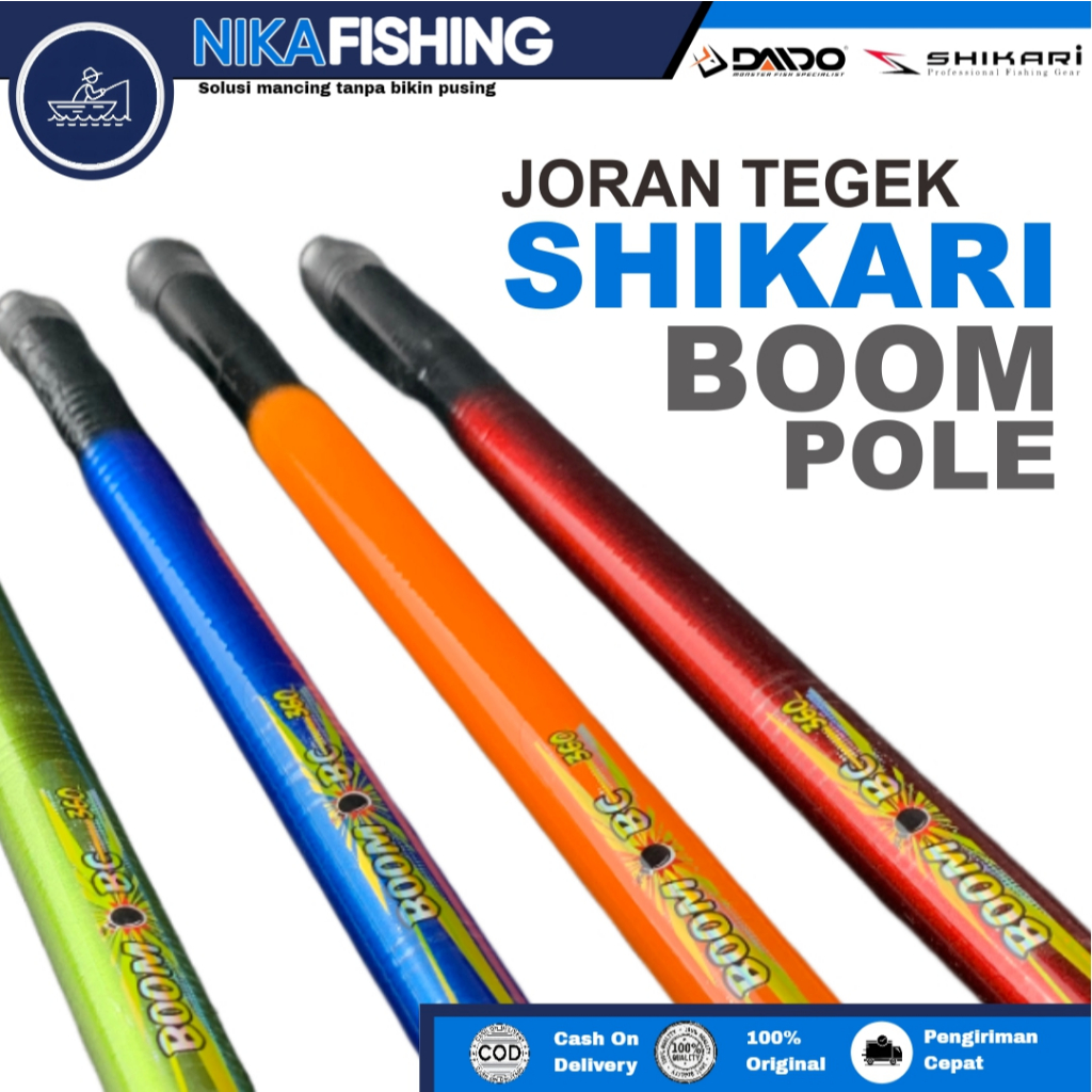 JORAN TEGEK PANCING | TEGEK DAIDO SHIKARI BC BOOM POLE 360 450 540 FIBER SOLID