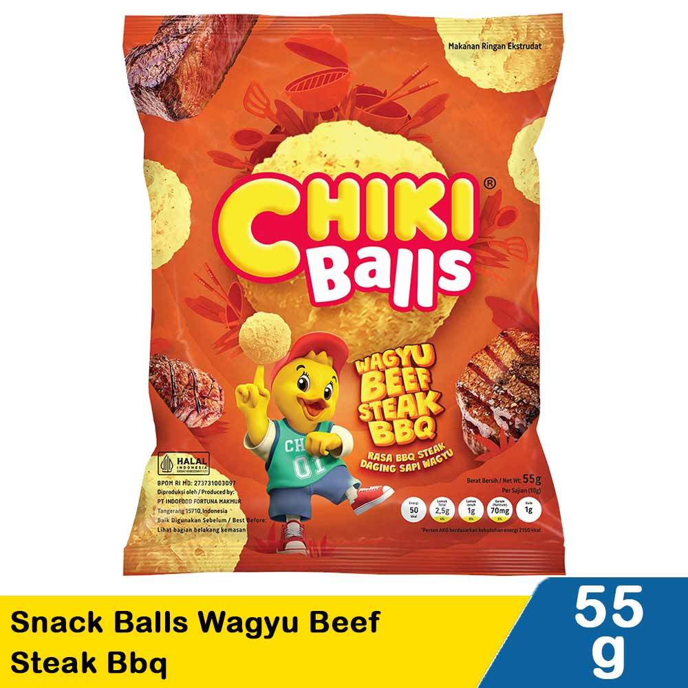 

Chiki Snack Balls Wagyu Beef Bbq 55G