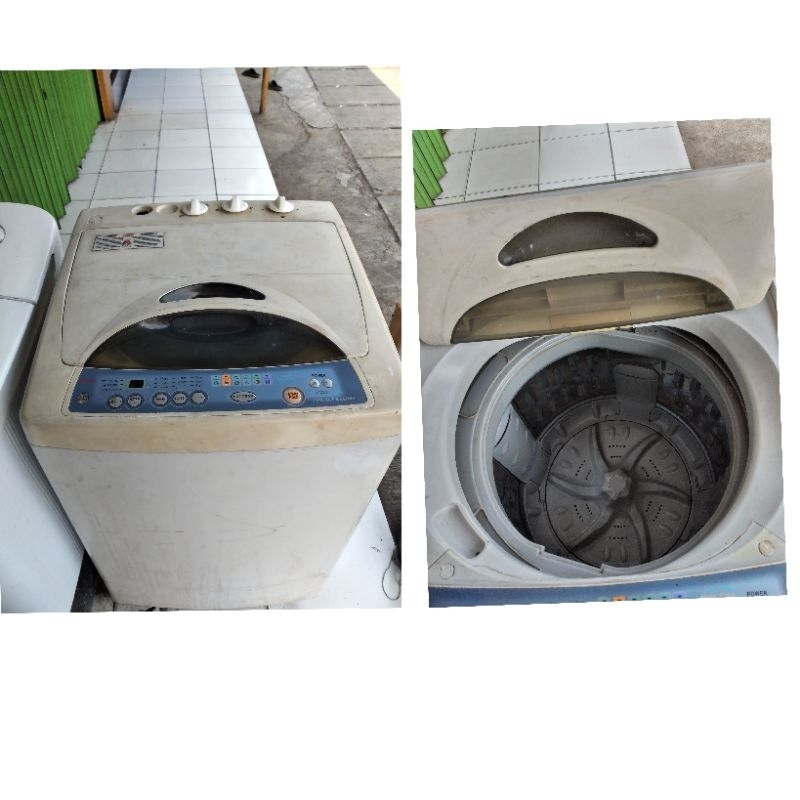 mesin cuci 1 tabung manual bekas bergaransi