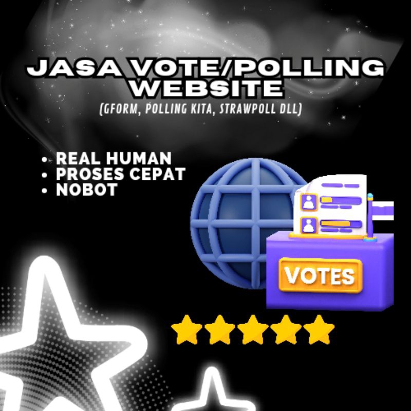 Jasa Vote / Jasa polling web / Vote web / Vote G Form / jasa polling