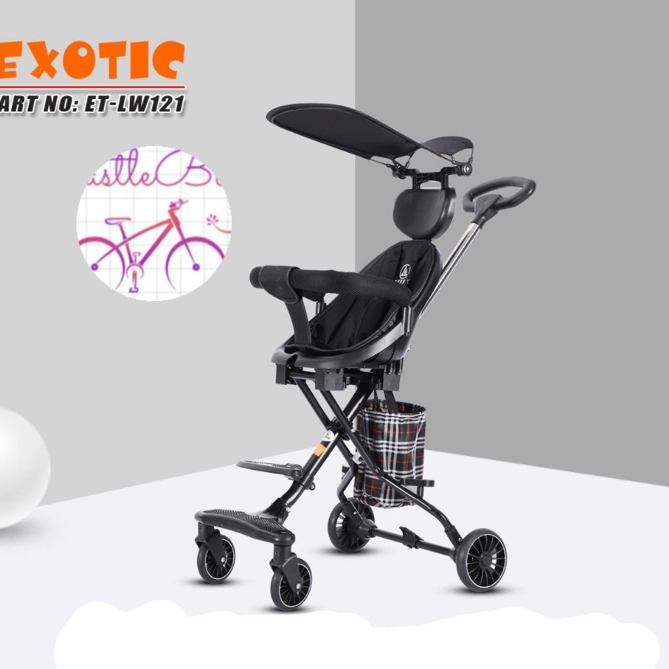 FOM Magic Stroller EXOTIC LW12  LW121 Baby Stroller kanopi  tanpa kanopi  J