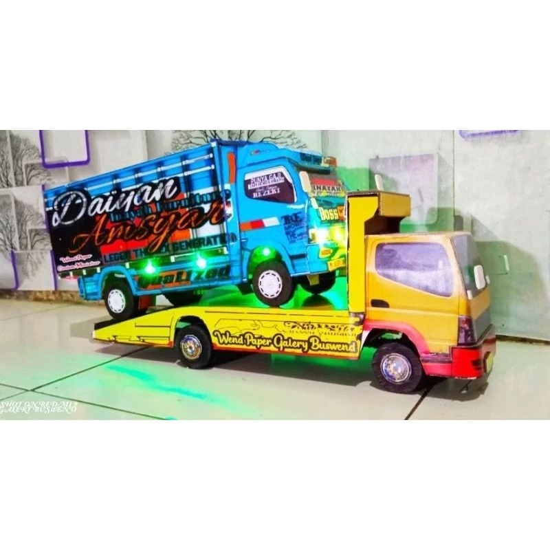 truk towing truk giga truck canter mainan Terlaris termurah
