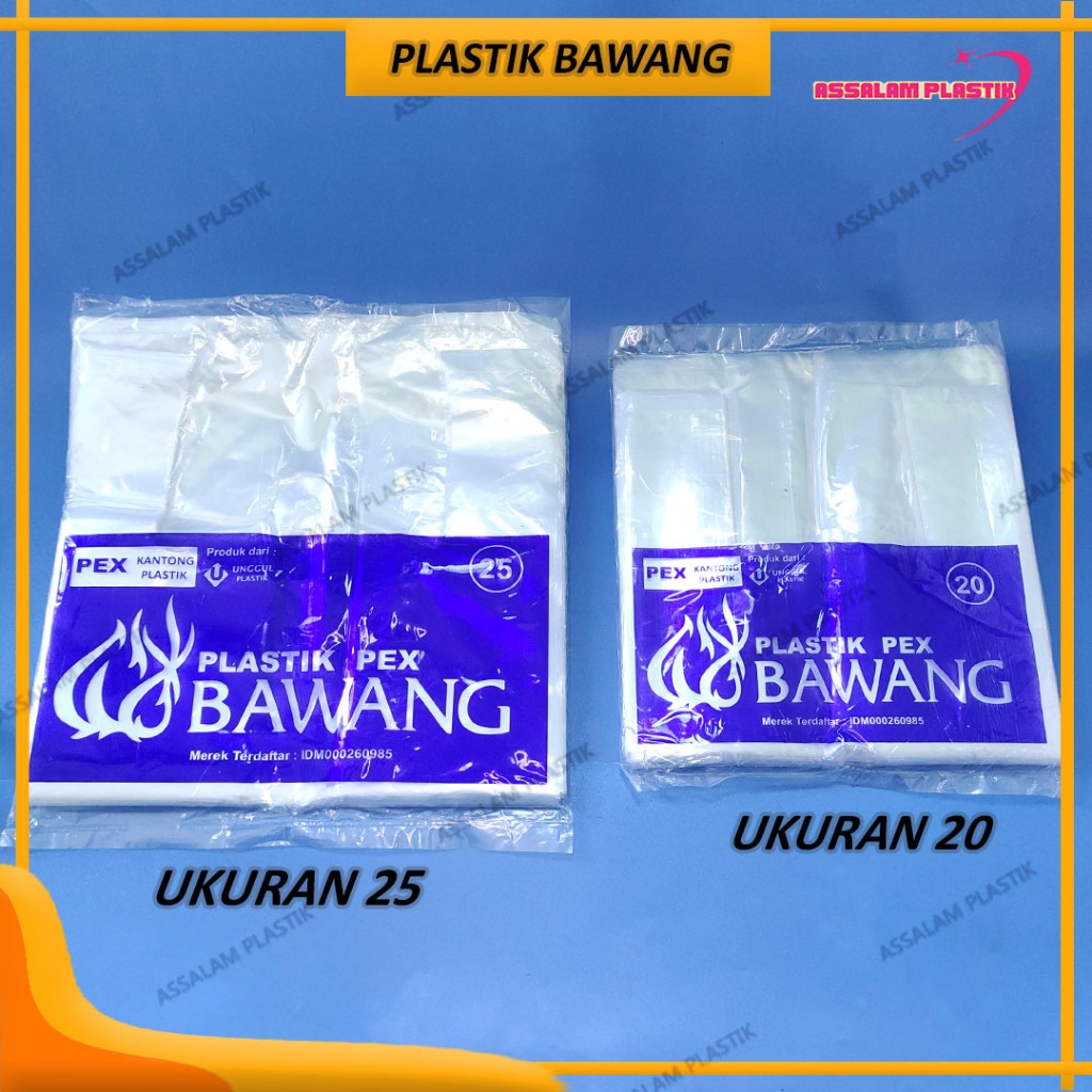 Plastik Bawang ukuran 25 dan 20 / Plastik Bawang / Kresek Bawang / Kresek Bening Premium PE PEX
