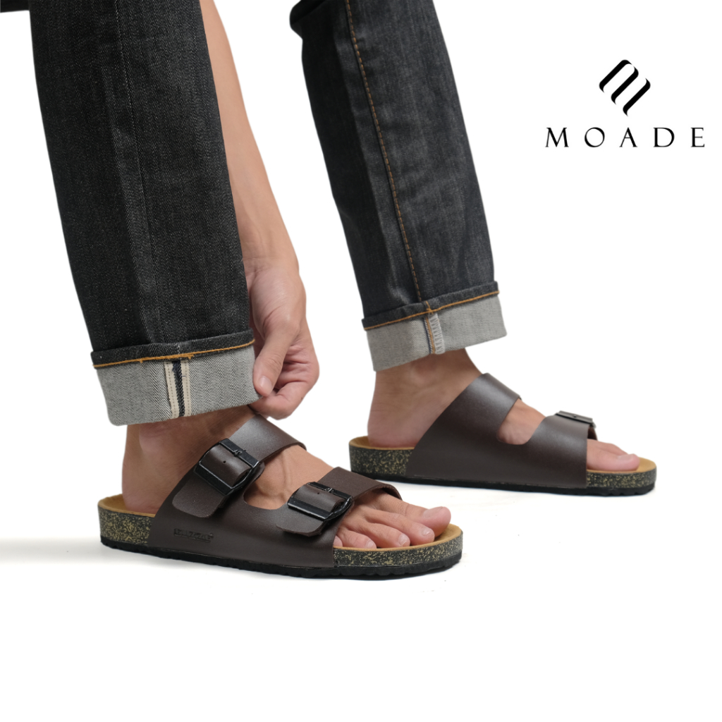 Moade Sandal Slide Casual Pria Vintage
