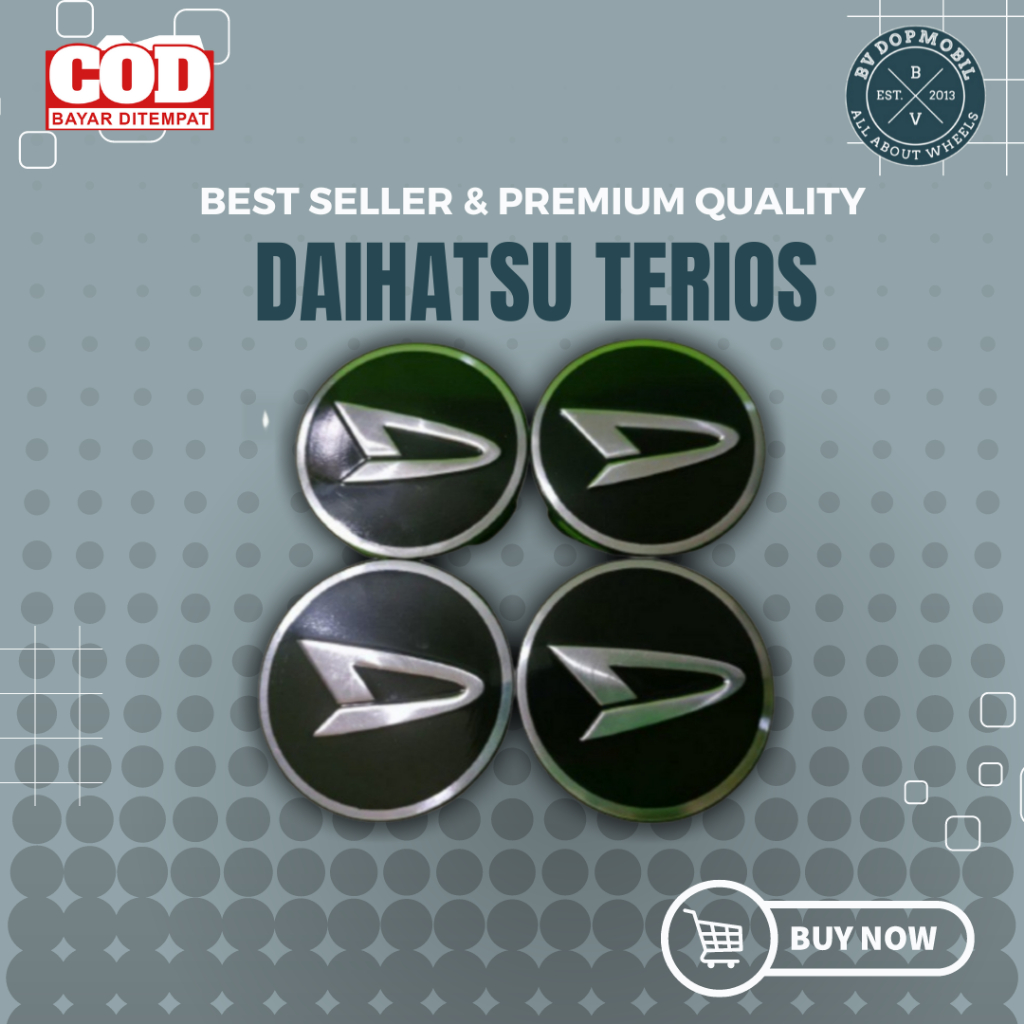 1pcs 62mm Daihatsu Tutup roda tutup velg dop mobil Grand New Xenia Terios ring 15 16 Plat Lis