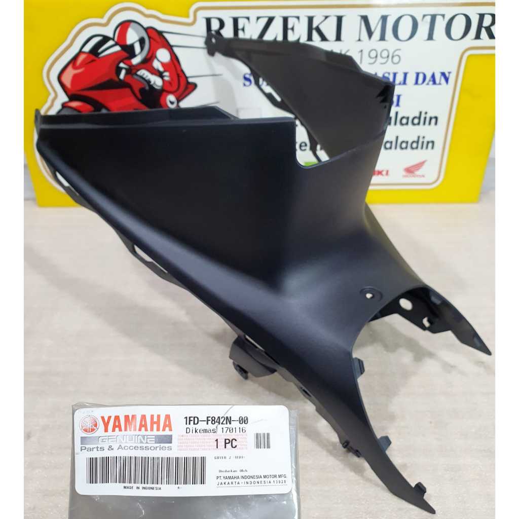 COVER TUTUP TANGKI BAWAH JOK FORCE FI INJEKSI HITAM 1FD-F842N-00 ASLI ORI YAMAHA