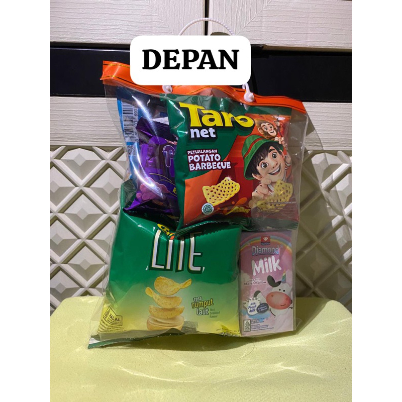 

bingkisan/hampers snack ultah anak