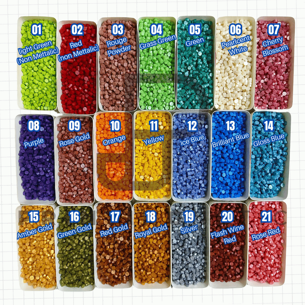 

[1 pc] Seal Wax Beads Mettalic / Stamp Undangan / Lilin Vintage / Lilin Aksesoris / Lilin Undangan