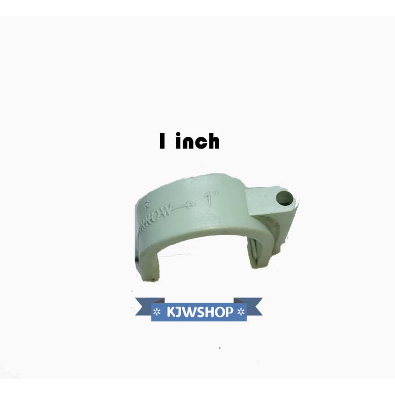 Klem Pipa 1 inch Klem Pipa 1" Plastik Pvc Klem U Penahan Pipa Ke Tembok Pipa Paralon Tahanan Pipa Ba