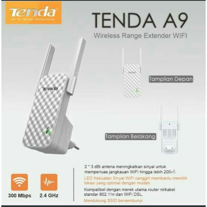 TENDA A9 RANGE EXTENDER WIFI