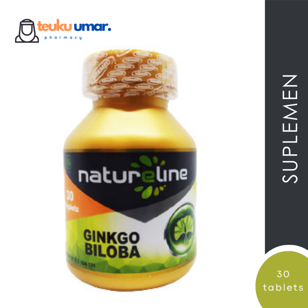 [Vitamin Otak] Natureline Ginko Biloba Isi 30 Tablets | Membantu melancarkan sirkulasi darah