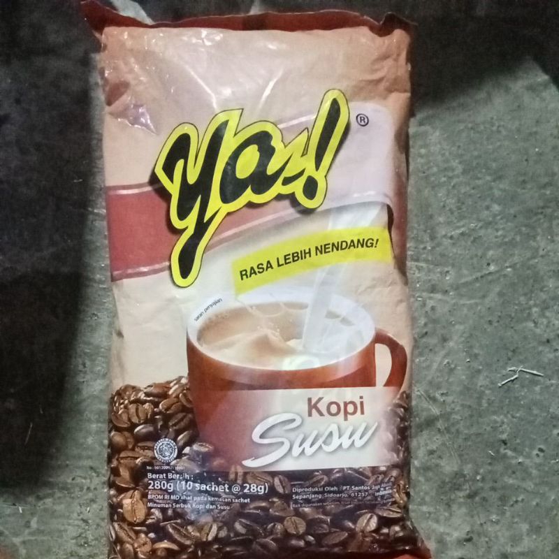 

Ya kopi susu 280ml (10 sachet)