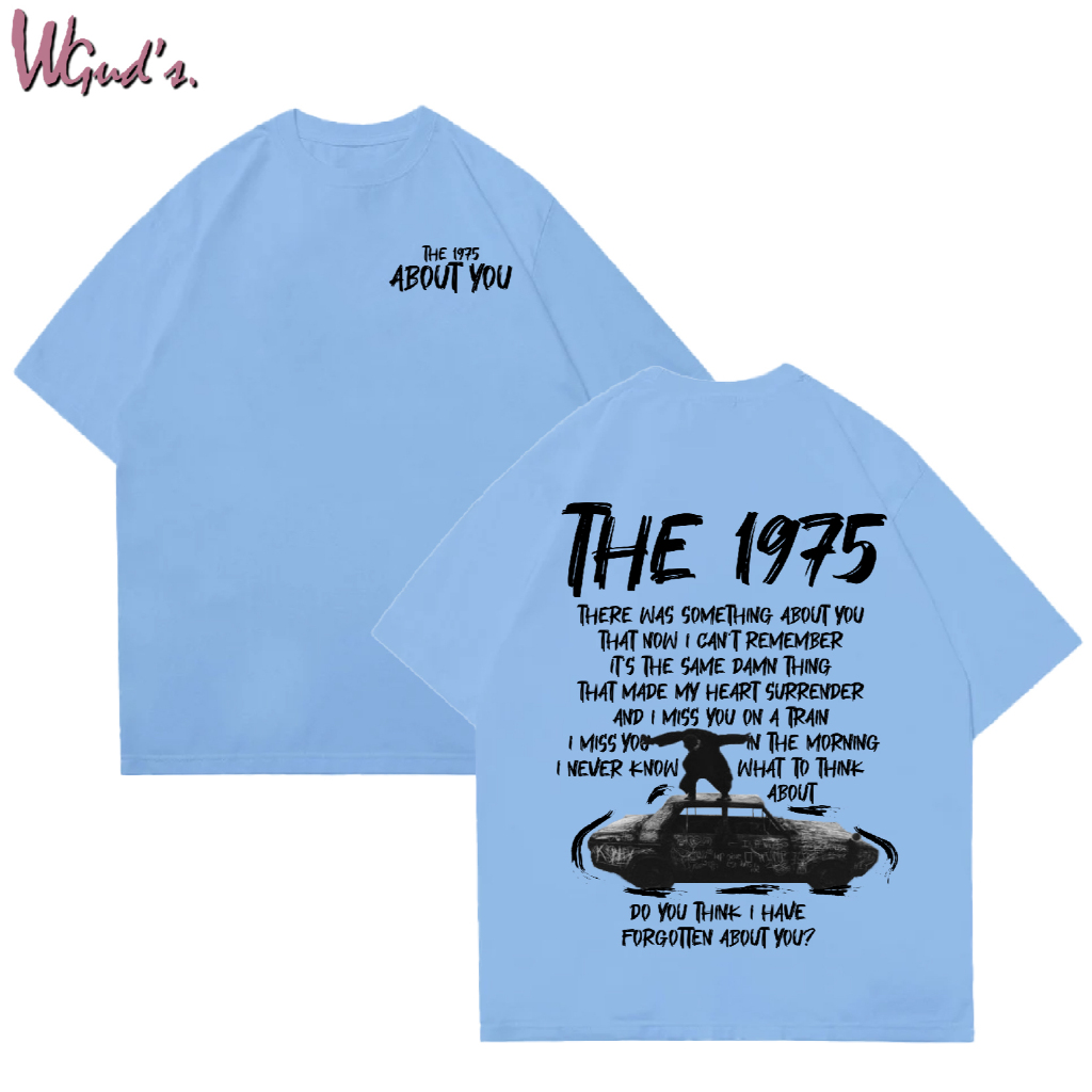 WGUD'S Cotton Combed 30S T-shirt ABOUT YOU [sablon DTF] Unisex Pria & Wanita *PREMIUM QUALITY*-BABY BLUE