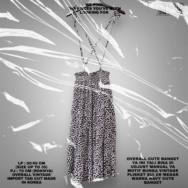 OVERALL IMPORT/OVERALL PLISKET/DRESS OVERALL IMPORT/KOREAN OVERALL DRESS/OVERALL BUNGA/PLISKET OVERA