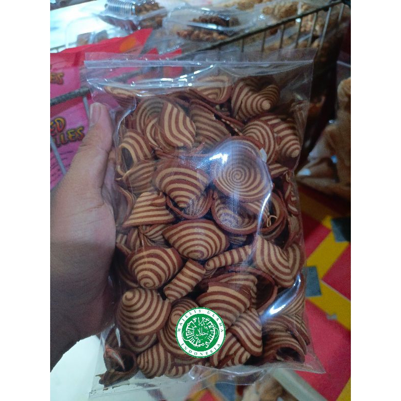 

Snack_kuping gajah coklat