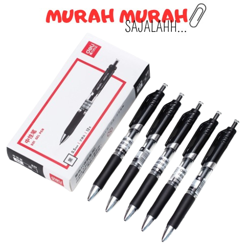 

Deli Gel Pen Pulpen Gel Retractable Warna Hitam 0.5 mm Desain Klasik dan Ergonomis S01