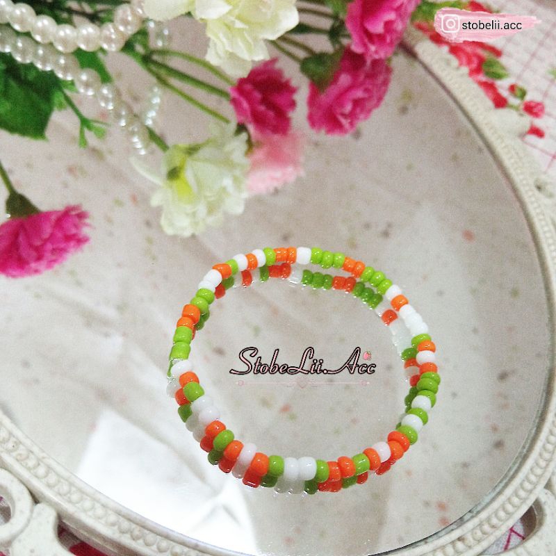 Gelang Manik / Gelang manik manik / Gelang manik korea / Gelang manik aesthetic / Gelang manik lucu