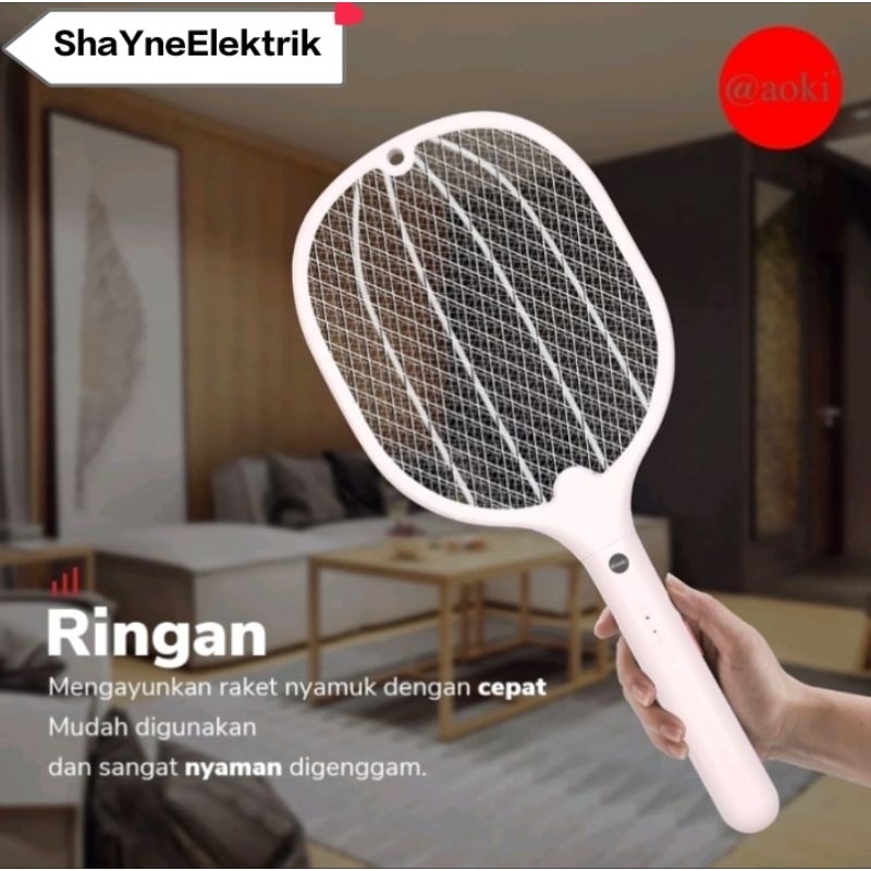 Raket Nyamuk  Cas 2 in 1 AK 890s Murah