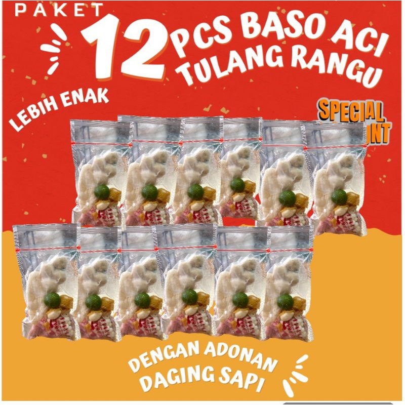 

12 BUNGKUS BASO TULANG RANGU ENAK GURIH