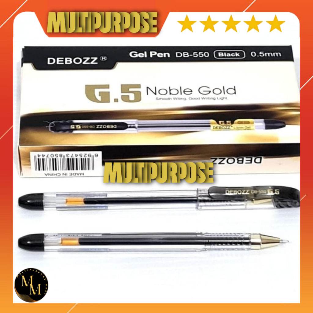 

Pen Debozz / Pena / Pen Gel G-5 Noble Gold 0.5mm Debozz DB-550 (Perpcs)