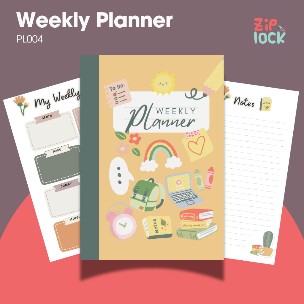 

PL004 Buku Jurnal Mingguan Weekly Journal Weekly Planner Murah Estetik