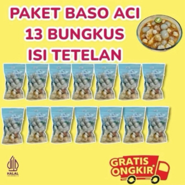 

BASO ACI TETELAN SAPI 13 BUNGKUS PAKET HEMAT