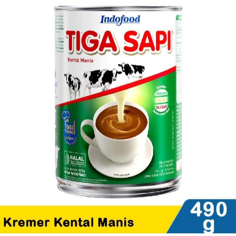 

SUSU KENTAL MANIS TIGA SAPI 490gr