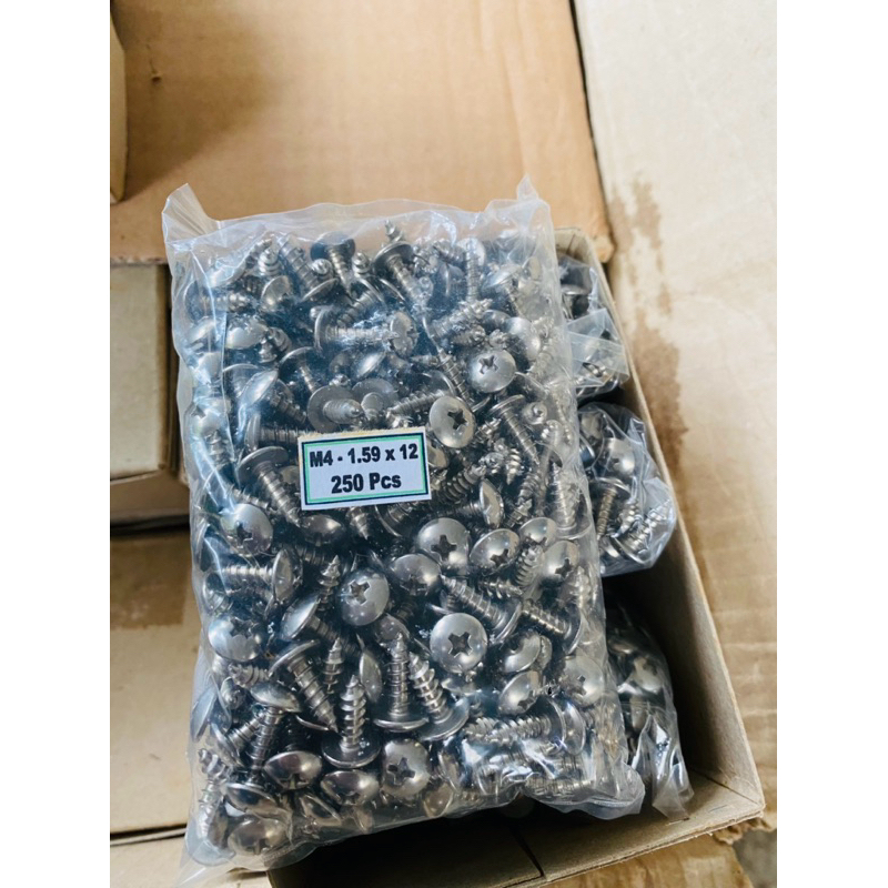 (50pcs) sekrup ts at stainless 4x6 4x12 4x16 4x18 4x20 5x16