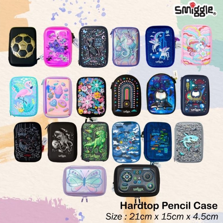 

COD Smiggle Pencil Case Hard Top 3D Kotak Pensil Smiggle Gambar Timbul Berkualitas