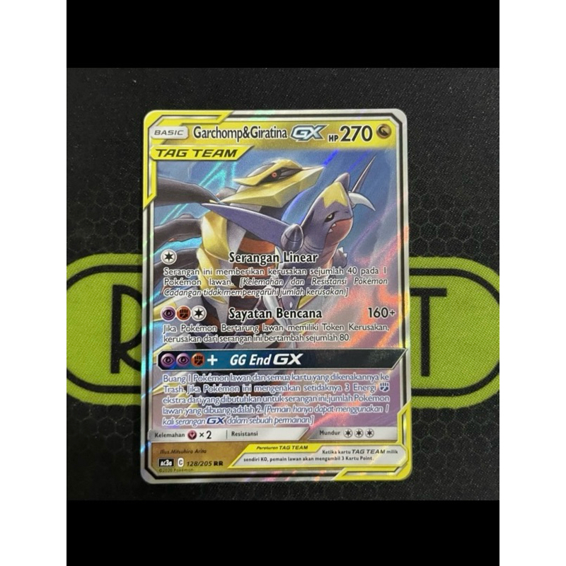 Garchomp&Girantina GX RR 128/205, Pokemon TCG Indonesia