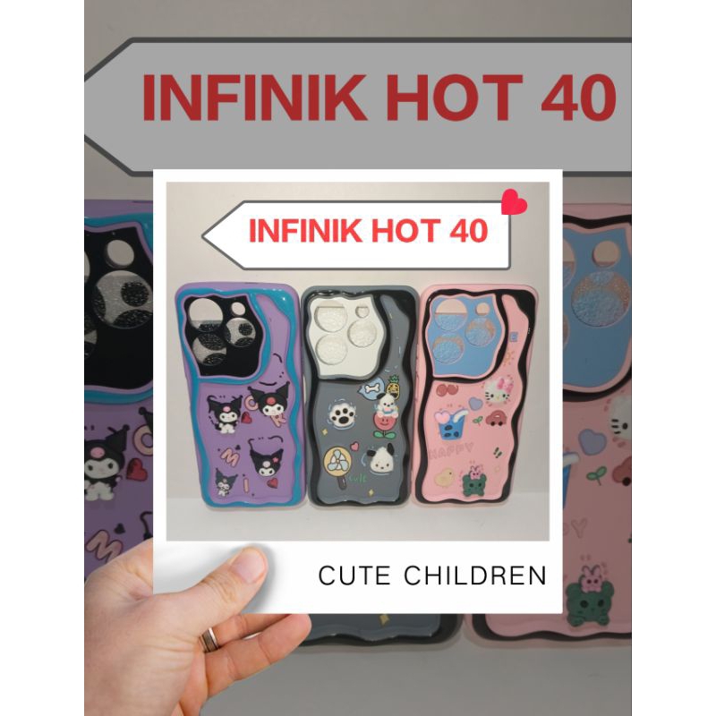 SOFTCASE MACARON GAMBAR PLUS BONEKA 3D TERBARU INFINIK HOT 40/HOT 40 PRO