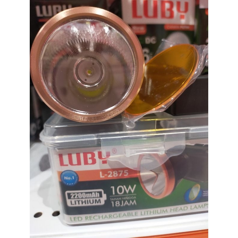 SENTER KEPALA CAS LUBY 10 WATT SENTER KEPALA + BONUS LENSA KABUT SENTER KEPALA CAHAYA PUTIH
