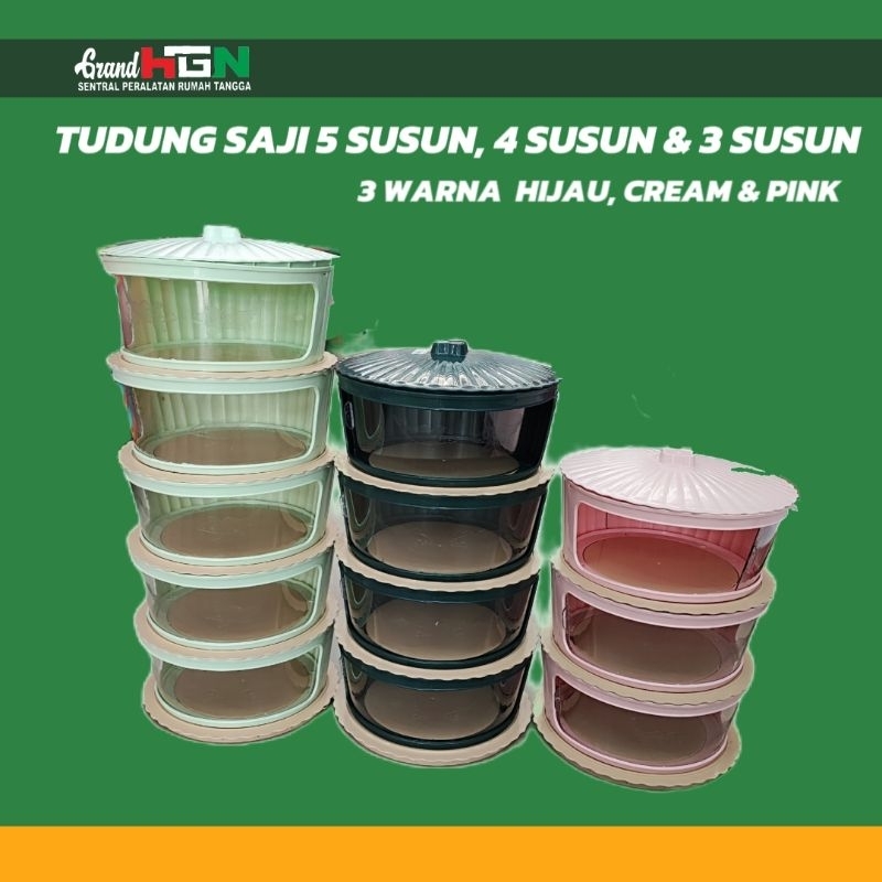 TUDUNG SAJI 5 SUSUN, 4 SUSUN & 3 SUSUN