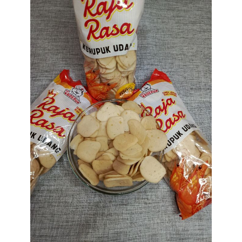 

Paket hemat Kerupuk Udang raja rasa 250gr isi 4pcs