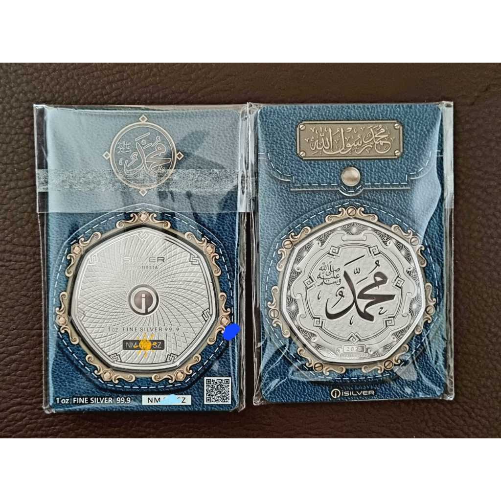 perak isilver nabi muhammad saw/perak isilver 1 oz/perak logam mulia isilver/perak nabi muhammad