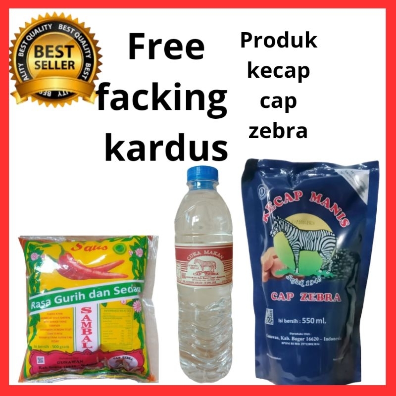 

paket produk kecap cap zebra satu paket 3 produk