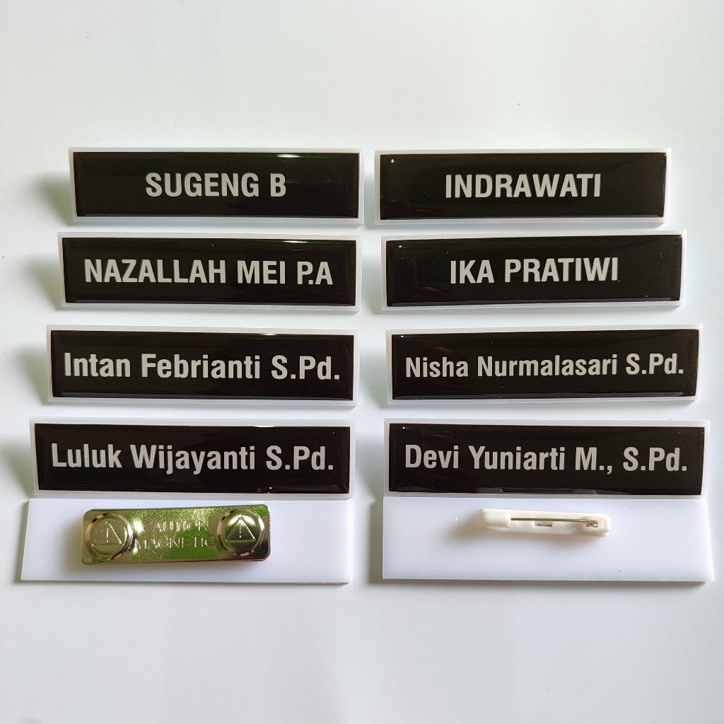 

Name Tag/Name Tag Peniti/Name Tag Magnet/Name Tag Paku/Nametag/Nametag Peniti/Nametag Magnet NAM TAG PAPAN